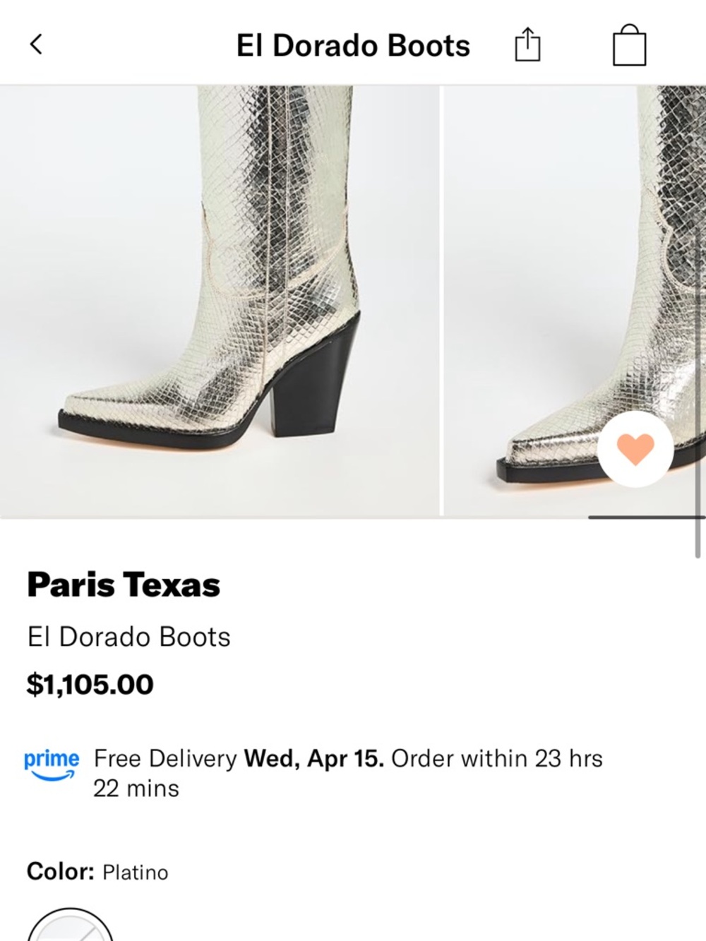 NEW Paris Texas El Dorado Boots - Picture 4 of 6